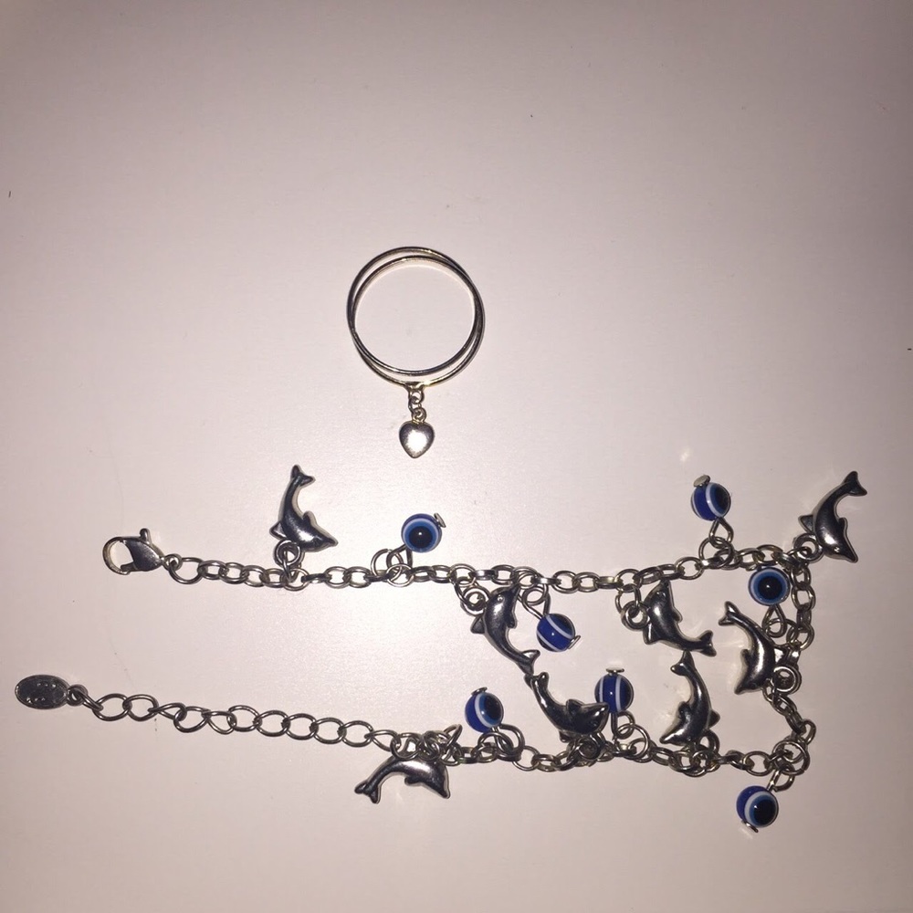 Anklet and silver ring 💍  ~ size 8